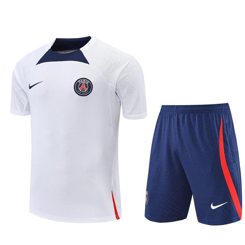 Maillot-Short-Pre-Match-PSG-Blanc-Homme-2022